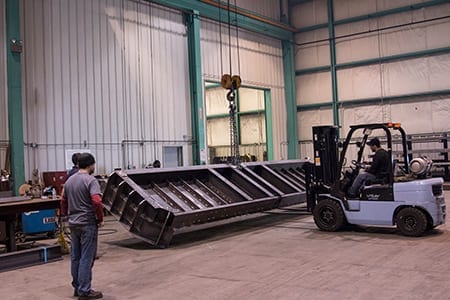overhead crane at Swanton Welding