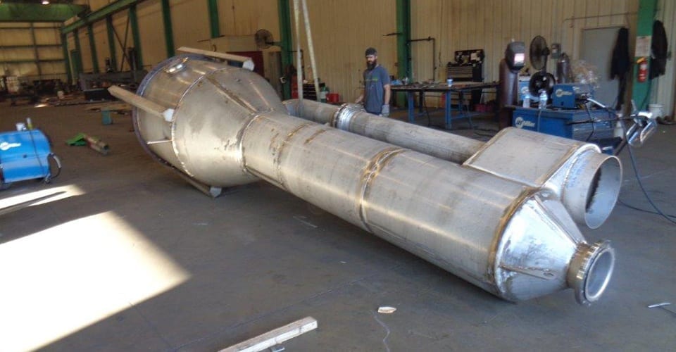 Oversized custom metal Converter fabrication project