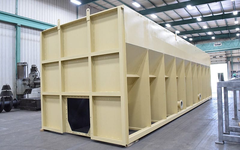 large storage bin fabricated by swanton welding