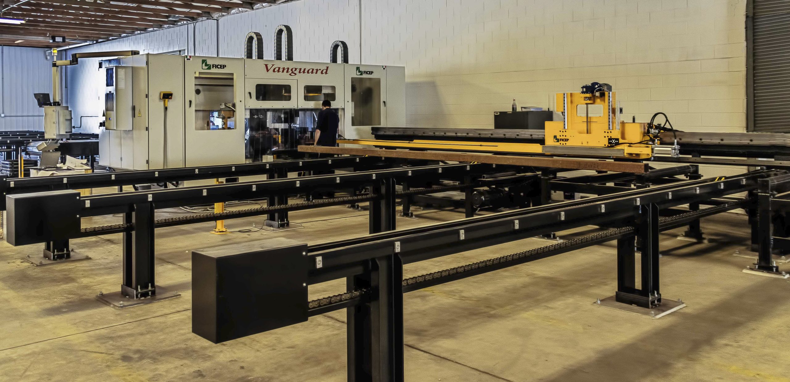 Beam-Line-1.jpg Swanton Welding's Vanguard Ficep beam line.