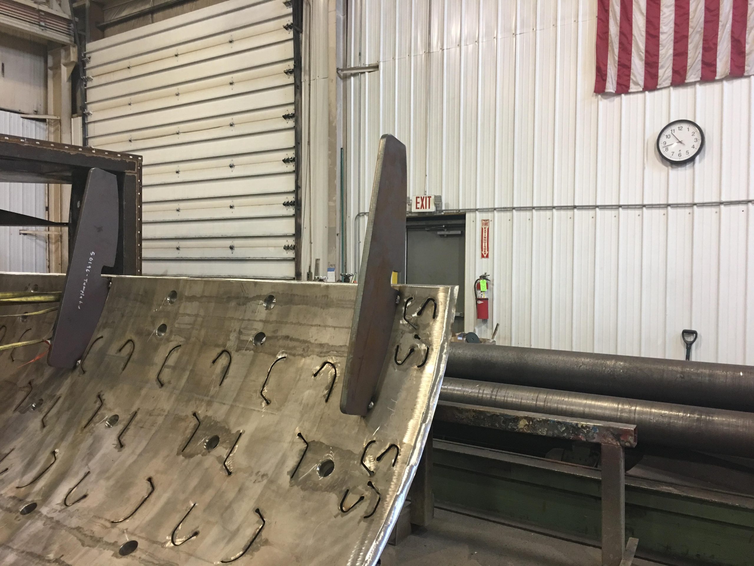 Large steel fabrication project