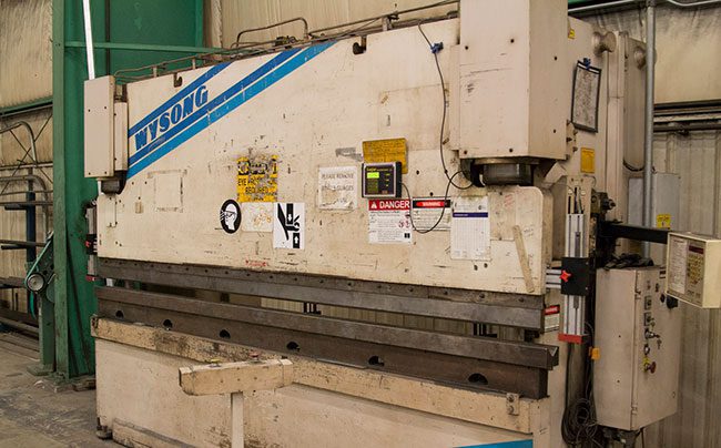 Swanton Welding's Press Brake Machine.