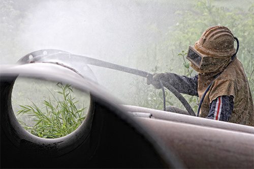 Sandblasting project