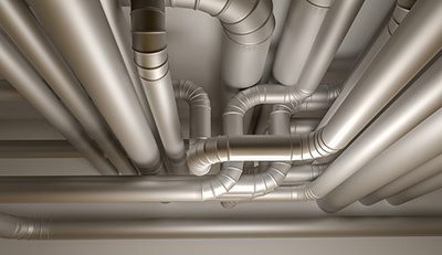 Fabricated ductwork on Ceiling 